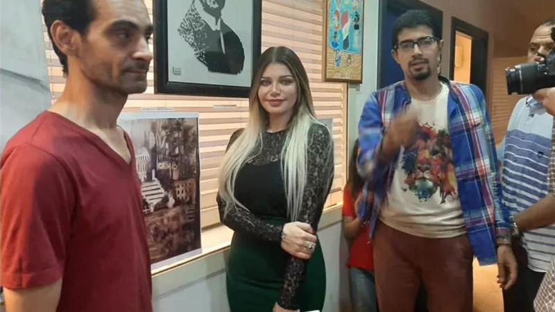 ياسمين الخطيب تفتتح ملتقى الفراعنة التشكيلى الدولي 2