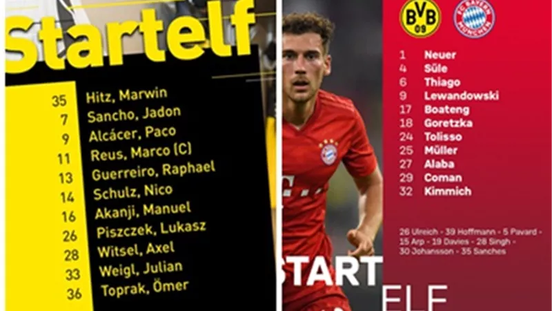 إنطلاق مباراة بايرن ميونخ وبوروسيا دورتموند في السوبر الألماني.. بث مباشر