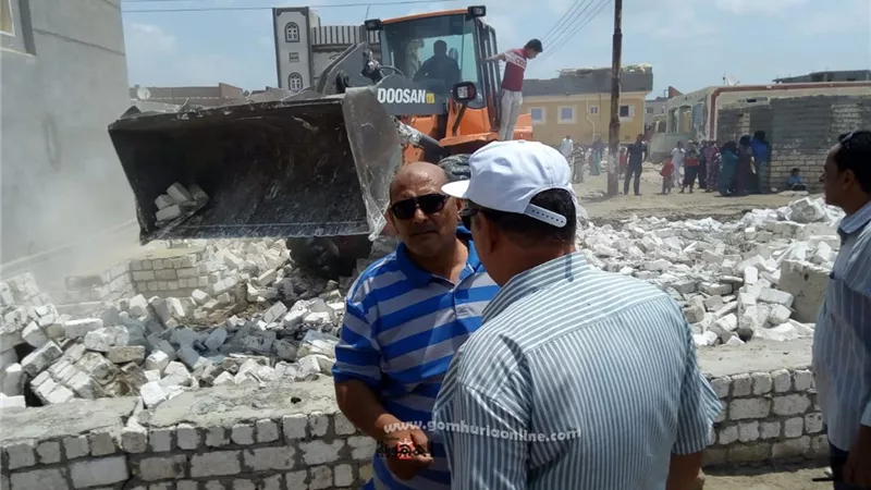 إزالة 90 حالة تعدى على أملاك الدولة بكفر الشيخ