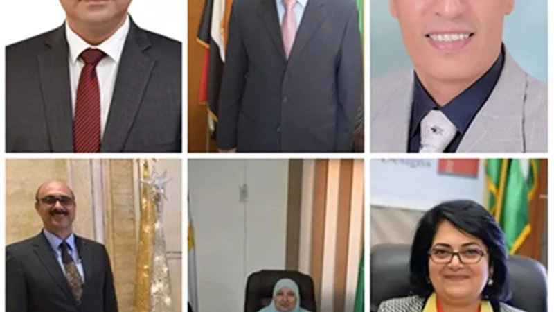 تجديد تكليف عمداء كليات الطب والآداب و الصيدلة والطفولة بجامعة المنوفية