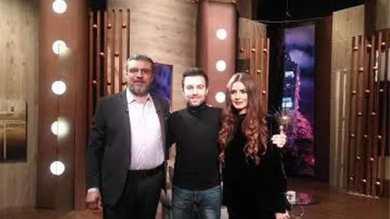 عمرو الليثى يستضيف الفنان شريف رمزى وزوجته فى 