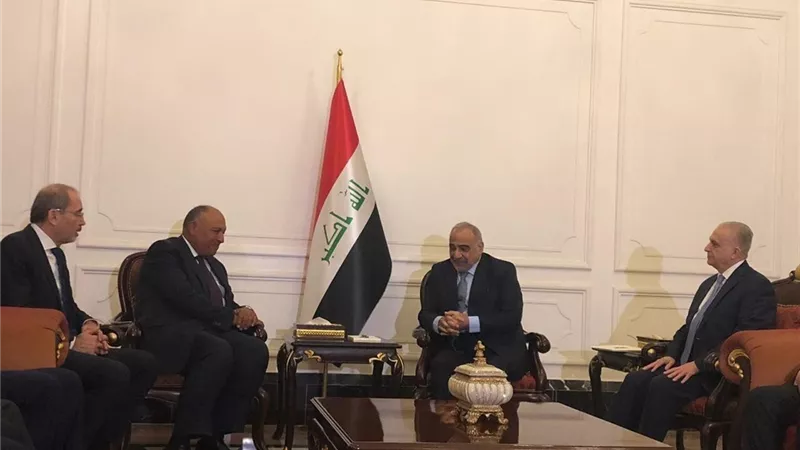 شكري ونظيره الأردني يلتقيان بكل من رئيس الجمهورية ورئيس الوزراء ورئيس البرلمان العراقيين