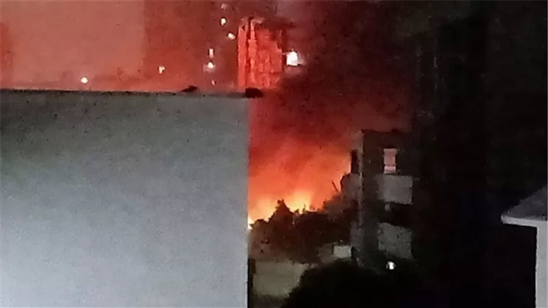 حريق هائل بمعهد الأورام في المنيل