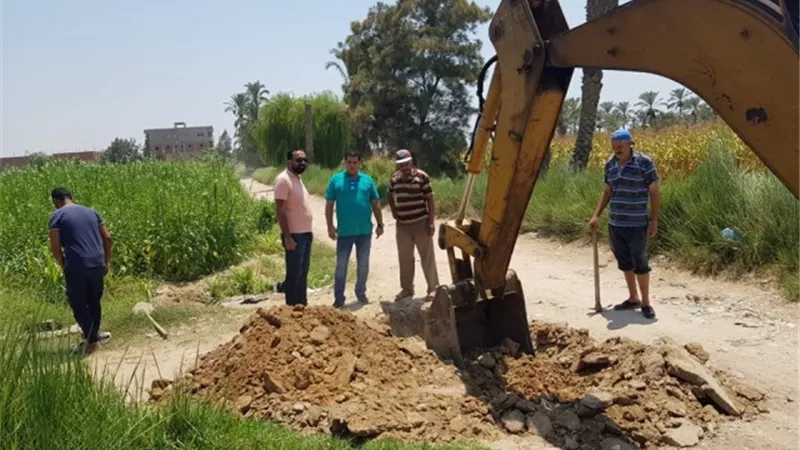 عودة مياه الشرب لعزبة المخاضة في الإسماعيلية ..صور