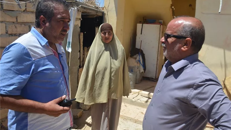 لجنة من شركة المياه لمتابعة شكوى مواطن لضعف ضخ المياه بمنطقة سكنه