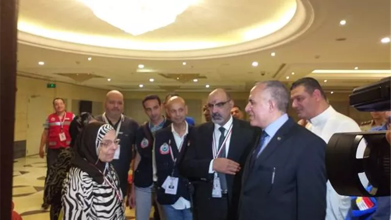 رئيس بعثة الحج المصرية يتفقد مقر بعثة التضامن الاجتماعى