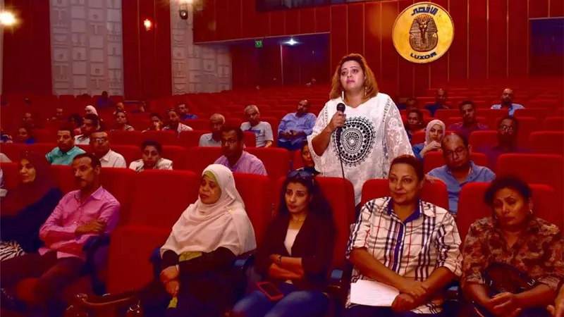 لقاء جماهيرى لتعليم الأقصر بحضور السكرتير المساعد للمحافظة