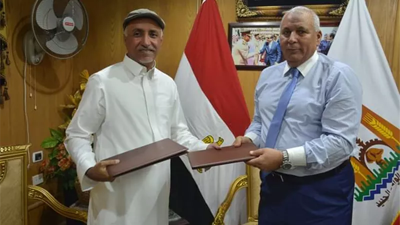 الزملوط يوقع بروتوكول تعاون مع كبري شركات الاستثمار الإماراتي