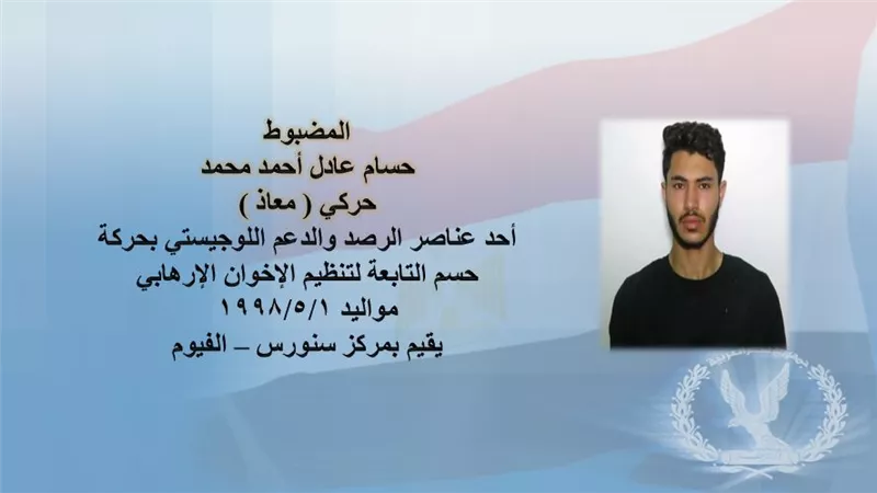 معلومات هامة عن اعضاء حركة حسم الاخوانية المنفذة للحادث الارهابي بمعهد الاورام.. صور