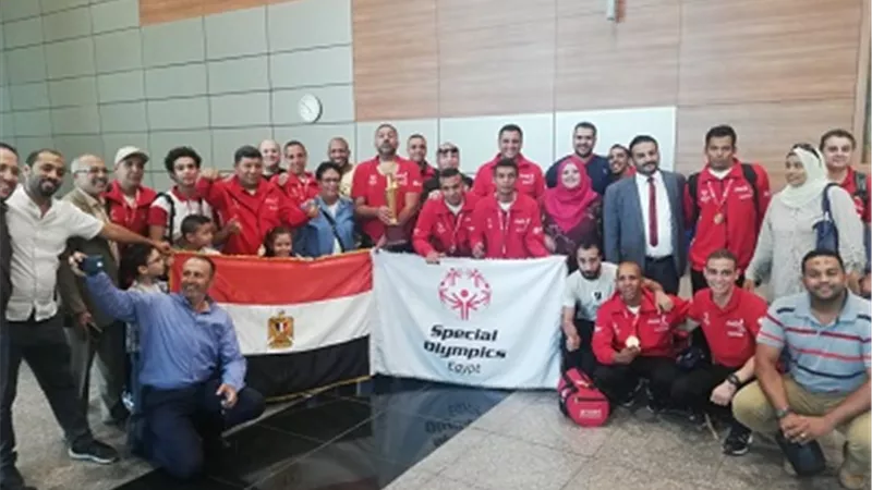 استقبال حافل لمنتخب مصر للأولمبياد الخاص بعد العودة بذهبية كرة القدم بالهند