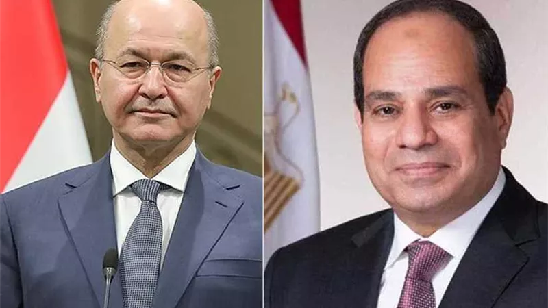 الرئيس السيسي يجري اتصالا هاتفيا بالرئيس العراقي يهنئه بعيد الاضحى المبارك