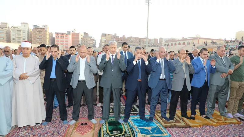 الآلاف يؤدون صلاة عيد الأضحي بالساحات ومساجد المنوفية