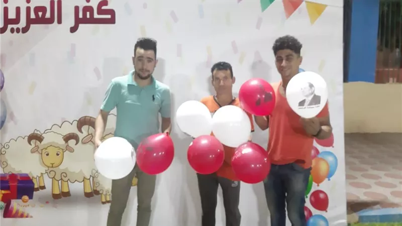 اهالي قرية بالغربية يوثقون شكرهم للرئيس قبل صلاة العيد