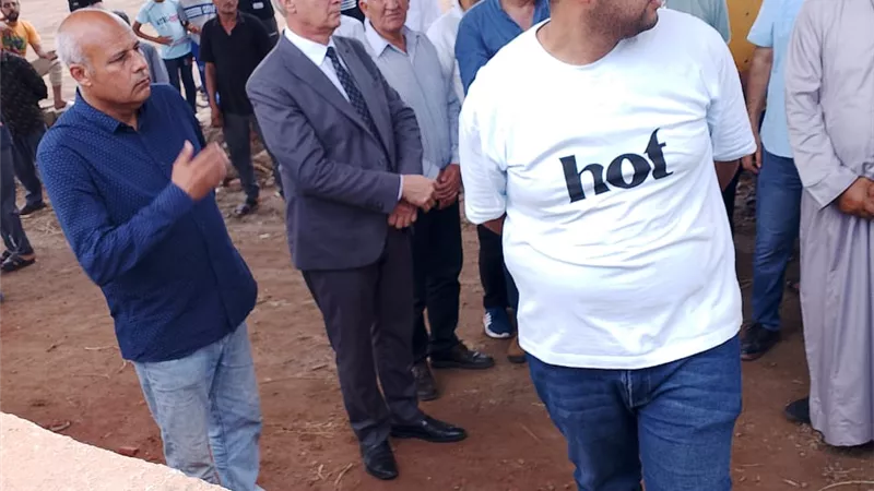 وكيل شباب كفرالشيخ فى جنازة اللاعب احمد رفعت نجم منتخب مصر