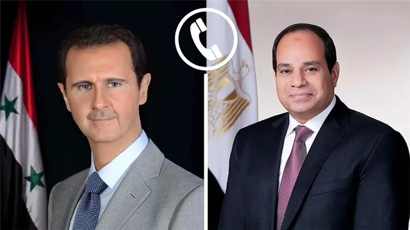 الرئيس السيسى ونظيره السوري يشددان على الرفض التام لمحاولات تصفية القضية الفلسطينية