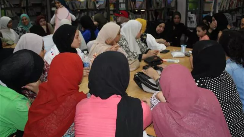 أسبوع الحرف التراثية اليدوية للمرأة بمكتبة مصر العامة بالاقصر