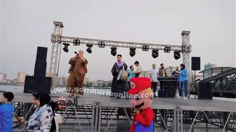 كوبرى دمياط التاريخى يحتضن أولى حفلاته الفنية للأطفال