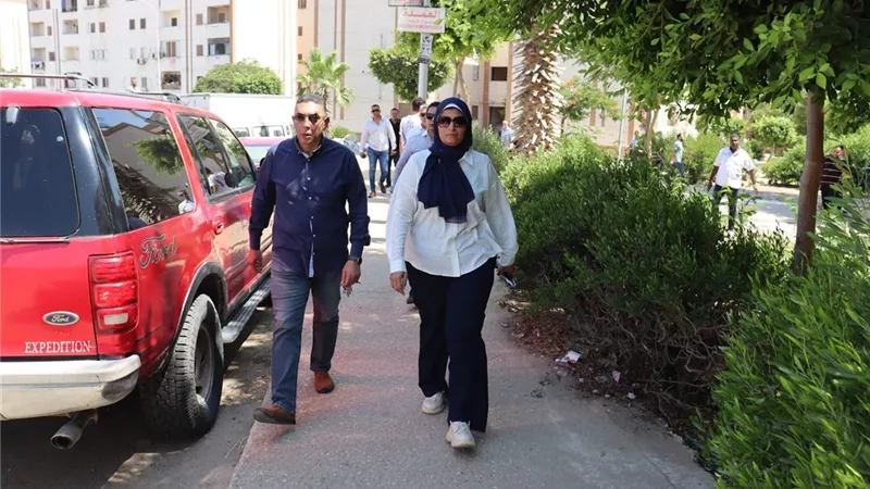 مروة حسين توجه بتحسين المرافق في مدينة الشيخ زايد .. صور