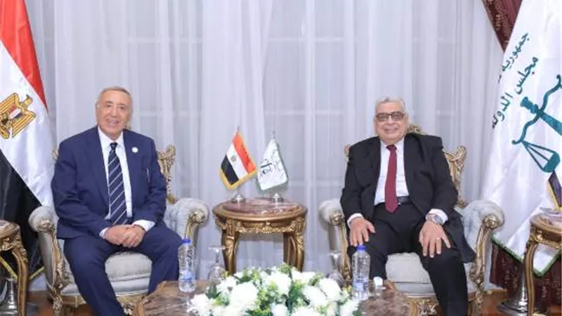 رئيس مجلس الدولة يستقبل رئيس المحكمة الدستورية العُليا