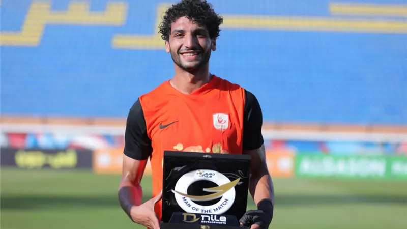 عمرو ناصر رجل مباراة فاركو و الداخلية