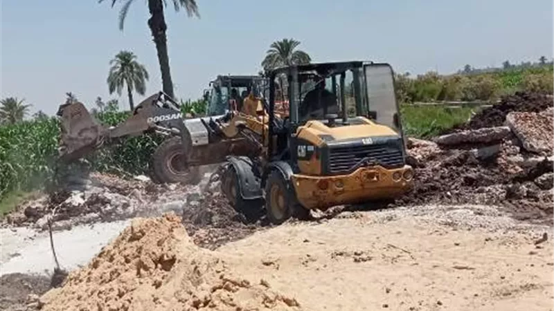 إزالة 47 حالة ضمن الموجة الـ 23 لإزالة التعديات ببنى سويف