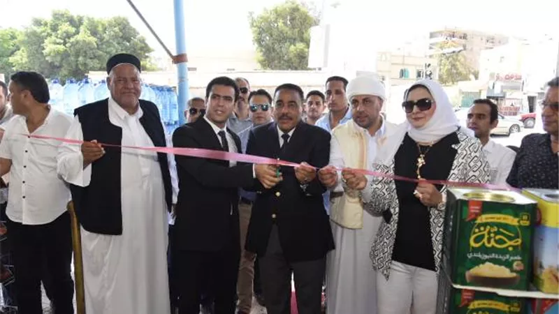 افتتاح المعرض اللوجيستي بمدخل طريق السلوم بمطروح
