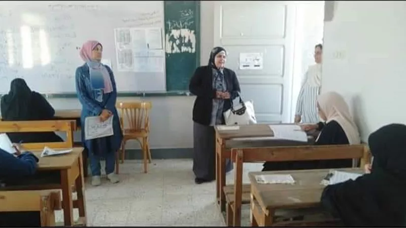 متابعة امتحانات الشهادة الثانوية الأزهرية بمنطقة السويس