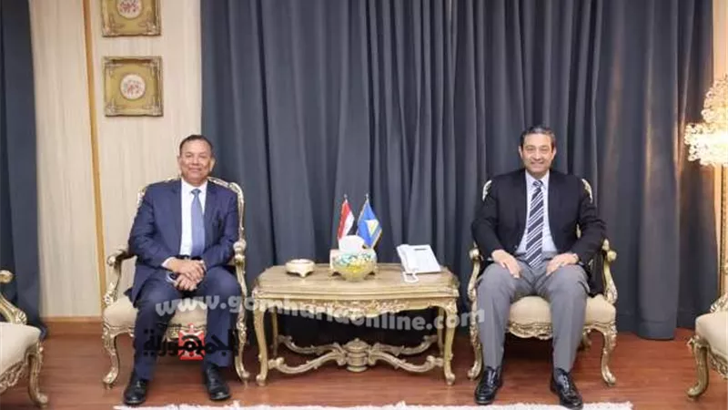 محافظ دمياط يستقبل رئيس جامعةالمنصورة الجديدة