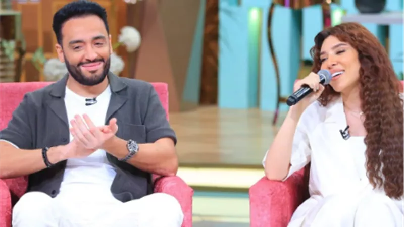 رامي جمال وزوجته مع مني الشاذلي بهذا الموعد