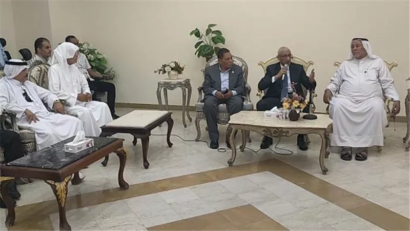 محافظ شمال سيناء يواصل استقبال المهنئين في ديوان عام المحافظة