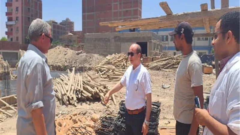 الجزار يوصي بسرعة الانتهاء من الأعمال الانشائية بمستشفى طوخ المركزي