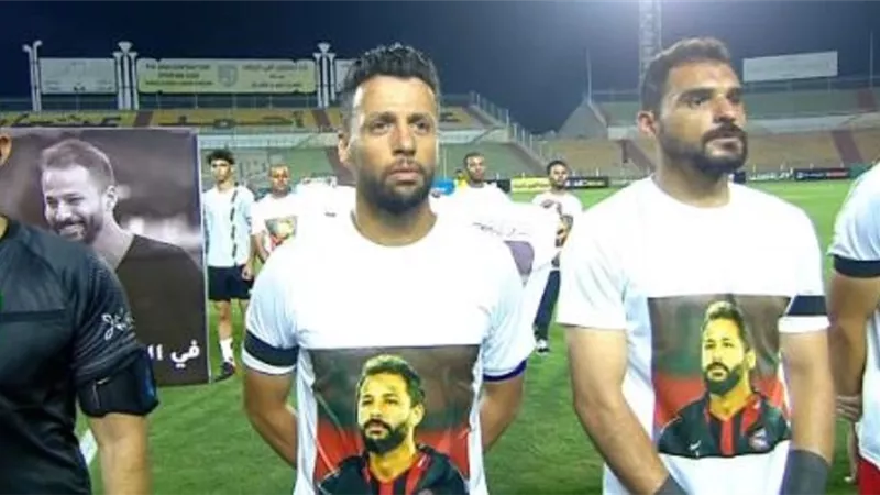 صورة أحمد رفعت تتصدر المشهد فى مباراة مودرن سبورت والمقاولون