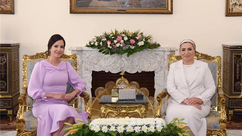 انتصار السيسي تُرحب بزيارة قرينة الرئيس الصربي: 