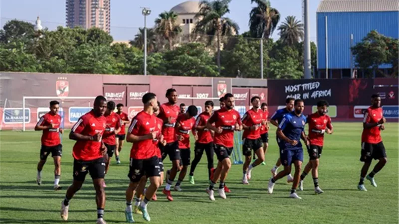تفاصيل مران الأهلي استعدادًا لمبارة مودرن سبورت بدورى نايل