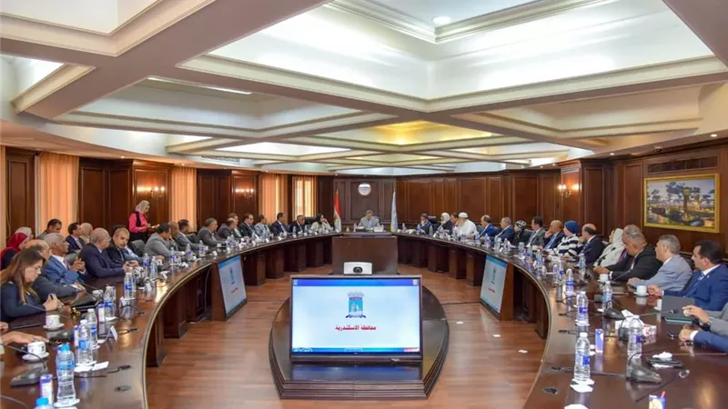 محافظ الاسكندرية يستقبل اعضاء الهيئة البرلمانية لحزب مستقبل وطن