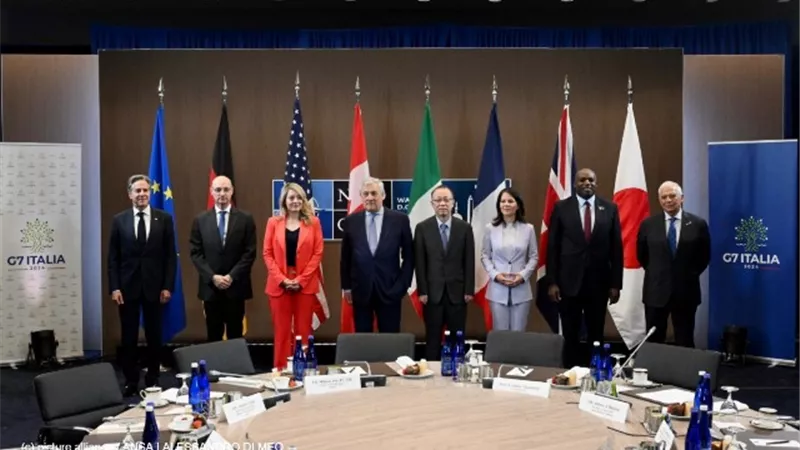 بيان من وزراء خارجية مجموعة الدول الصناعية السبع بشأن الوضع فى الضفة الغربية