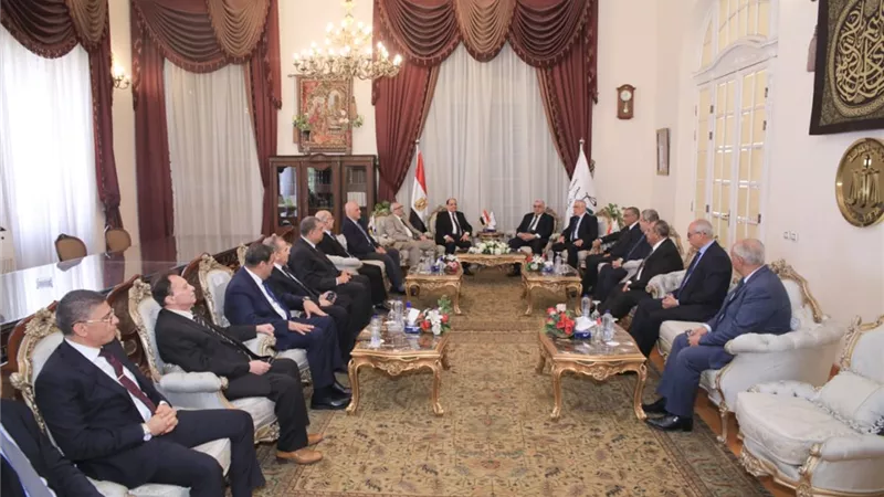 رئيس مجلس الدولة يستقبل رئيس القضاء الأعلى والنائب العام لتقديم التهنئة بمناسبة توليه رئاسة المجلس