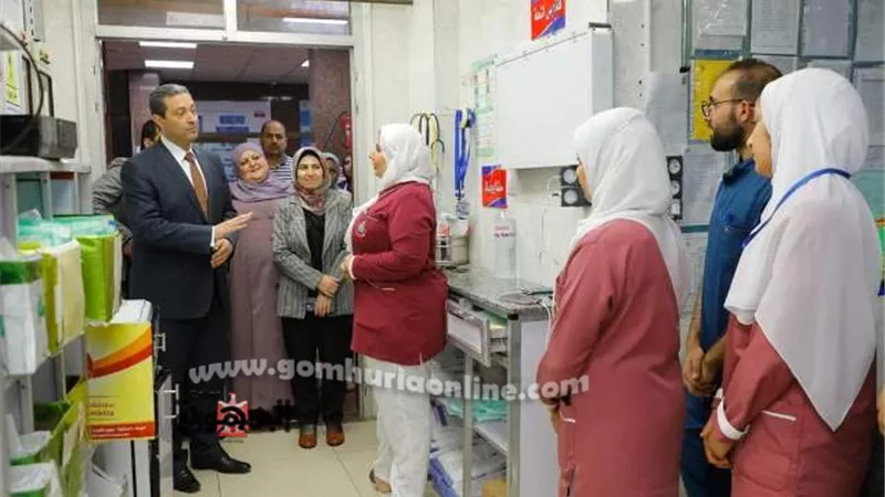 محافظ دمياط يفاجئ مستشفيات الصدرية والحميات والكبد