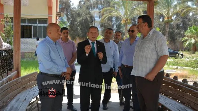 رئيس جامعة دمياط يتابع إستعدادات المدن الجامعية