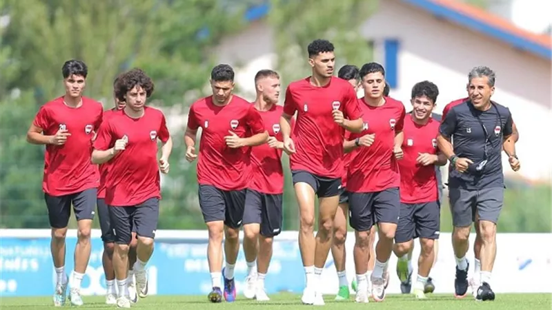 المنتخب الأولمبي العراقي ينهي استعداداته لمواجهة مصر وديا