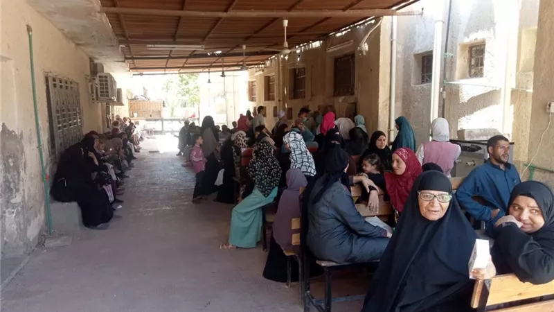 رفع كفاءة ساحة انتظار صيدلية المستشفى العام بالفيوم