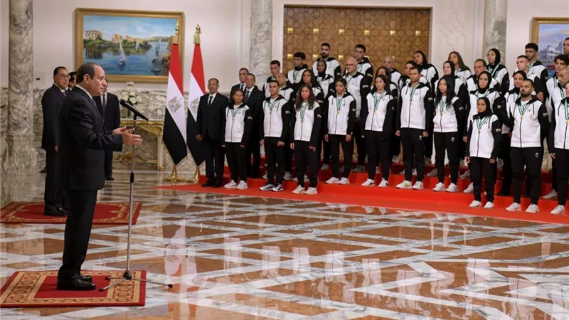 السيسي للحاصلين على ميداليات ذهبية ببطولة الألعاب الأفريقية: أشكركم باسمي واسم كل المصريين