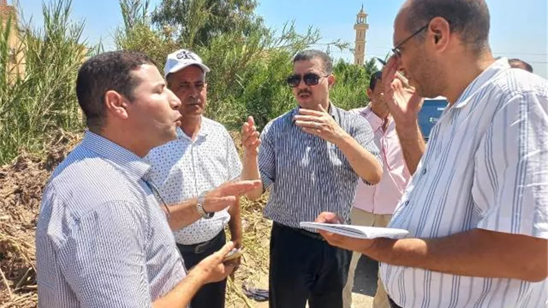 رئيس مركز كوم حماده يتابع تنفيذ المشروعات القومية بكفربولين