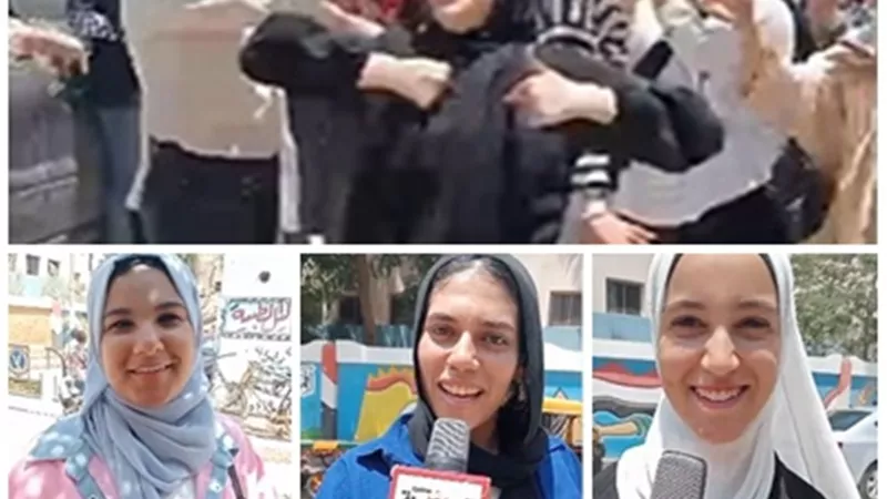 فرحة غامرة لطلاب الثانوية العامة رغم صعوبة الأحياء