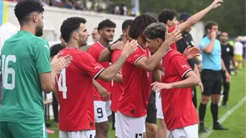 المنتخب الأولمبي يتقدم على العراق بهدف فى الشوط الأول