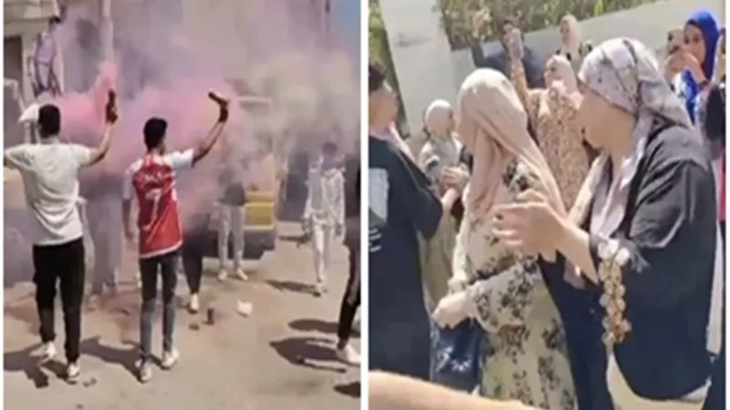بالزغاريد.. الأمهات يستقبلن أبناءهن بعد نهاية ماراثون الثانوية