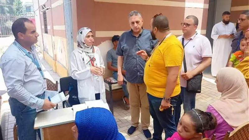 قافلة طبية مجانية بقرية ٧٨ مركز الحامول فى كفرالشيخ