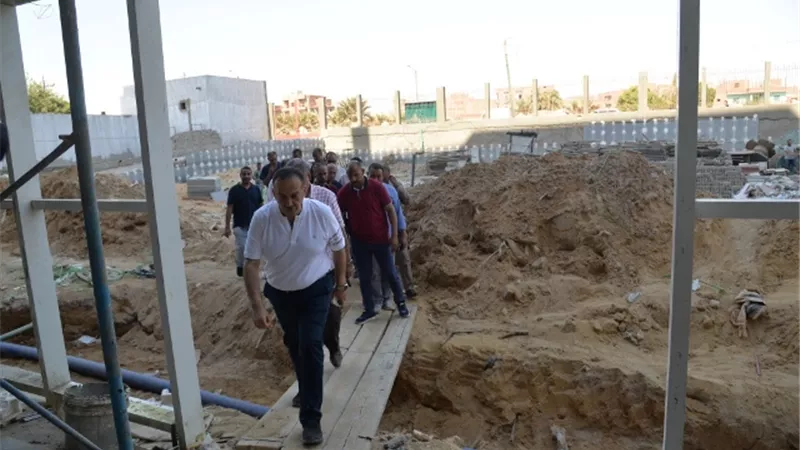 محافظ أسيوط يتفقد أعمال تطوير وإنشاء مستشفى ديروط المركزي