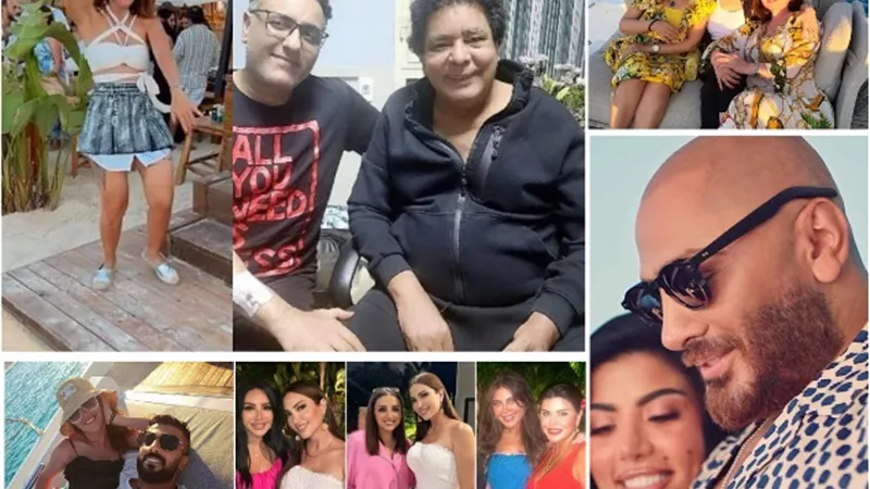 نجوم الفن يهربون من حرارة الجو إلى الساحل الشمالى