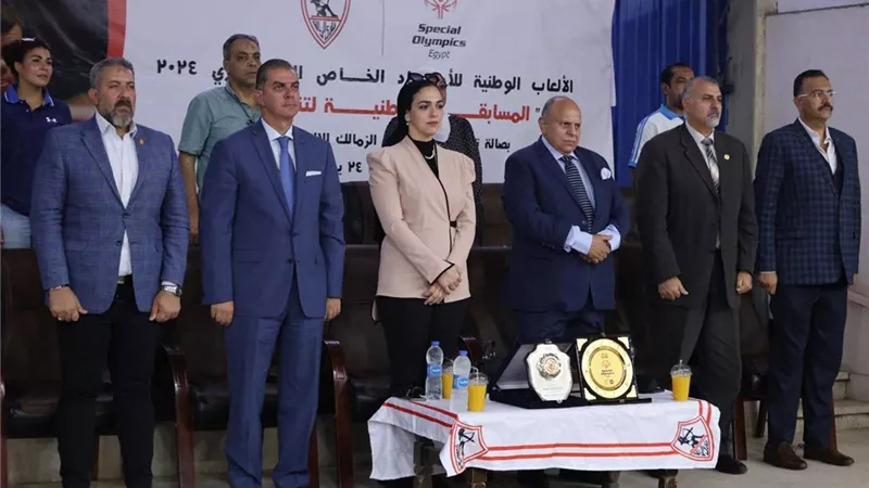 رئيس الأولمبياد الخاص المصرى يفتتح المسابقة الوطنية لتنس الطاولة